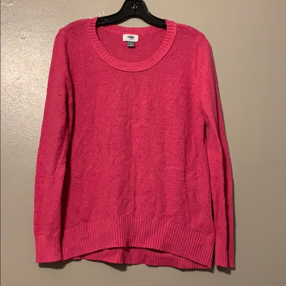 Hot pink old navy sweater